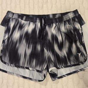 Old Navy Black and Gray Athletic Shorts